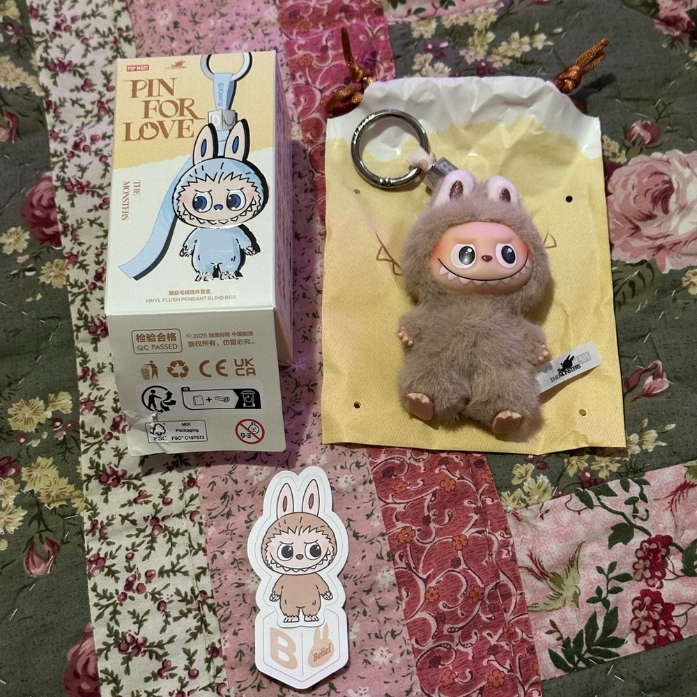 AUTHENTIC Pin For Love Labubu Letter B